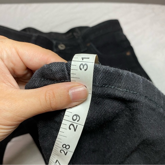 Wrangler Stretchy Q Baby Black Bootcut Jeans Denim Vintage size 7 x 31 inseam - Picture 15 of 16